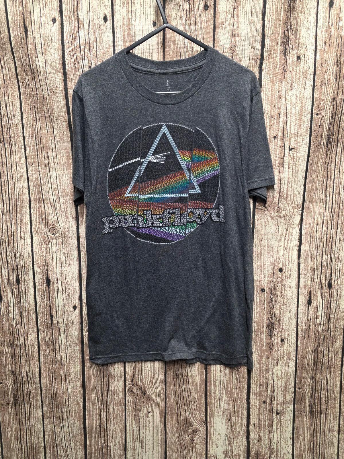Pink Floyd Prism Graphic T Shirt Charcoal S M BSCL96