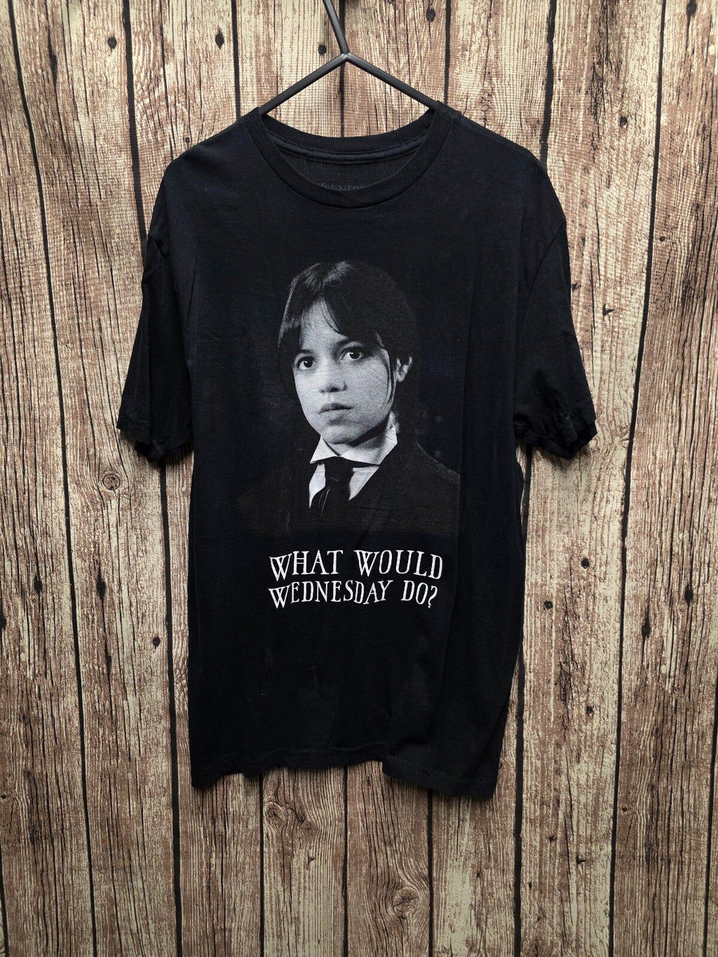 Wednesday What Would Wednesday Do T Shirt Black M BSCL100