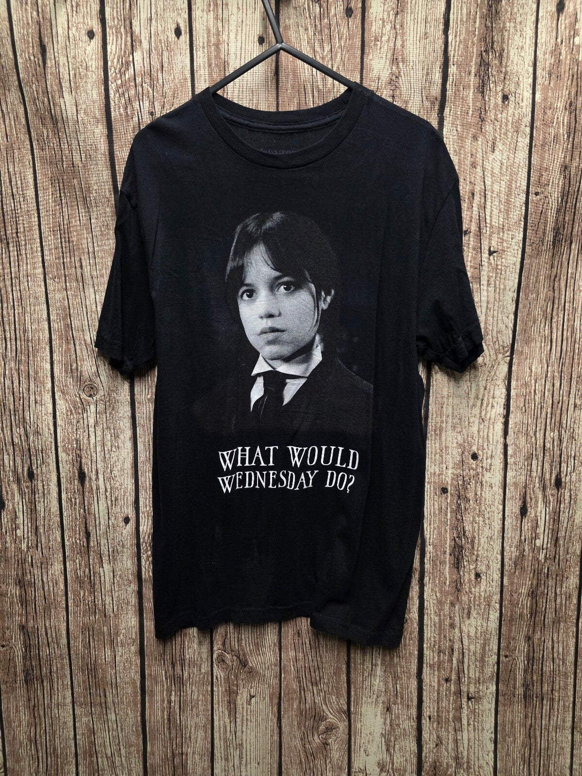 Wednesday What Would Wednesday Do T Shirt Black M BSCL100