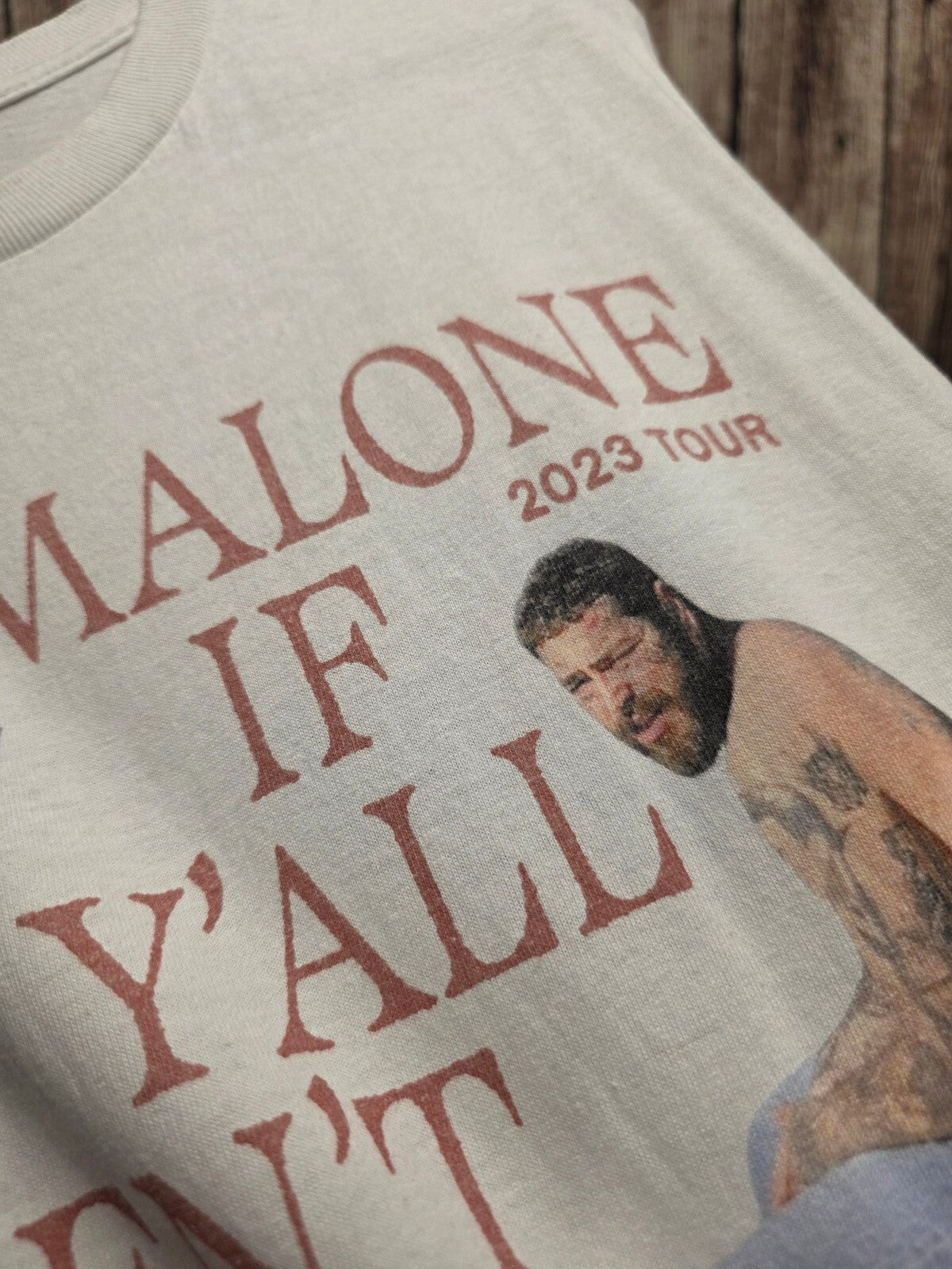 Post Malone 2023 Tour T Shirt White S BSCL103