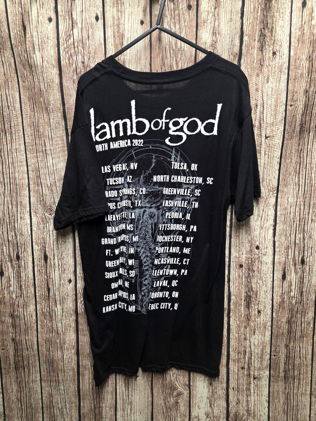 Lamb of God Tour T Shirt Black L BSCL105
