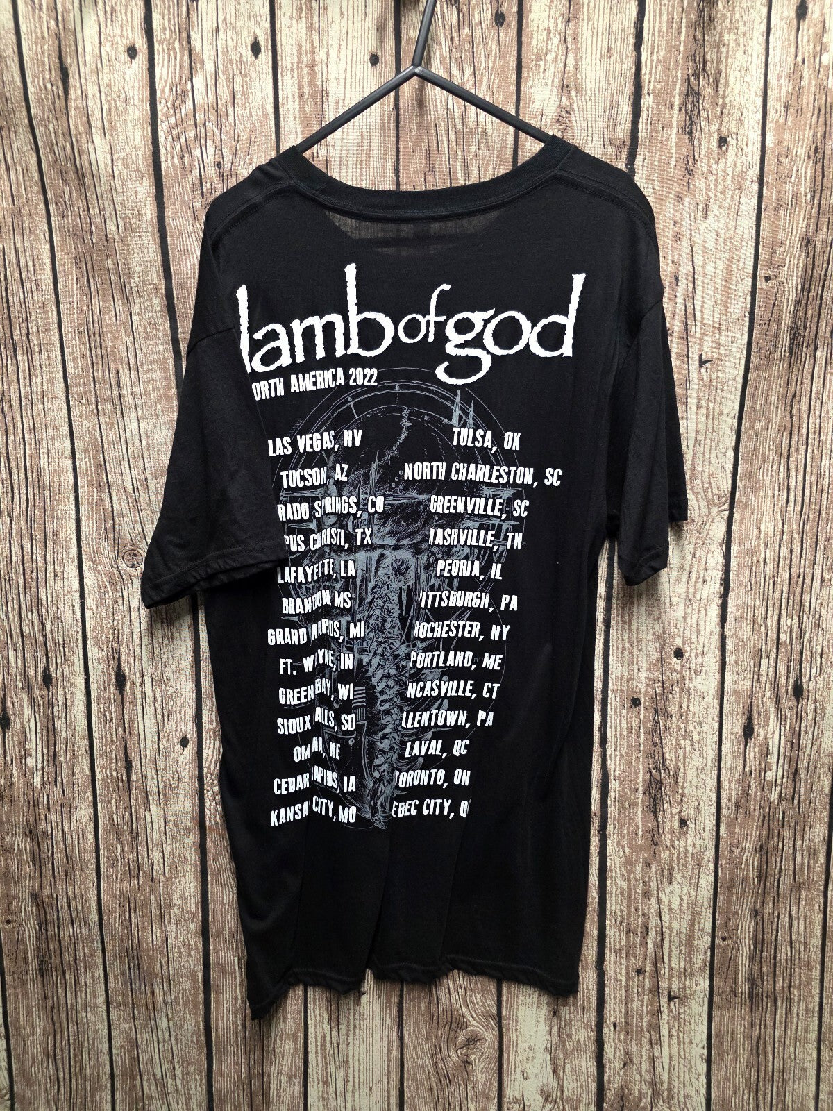 Lamb of God Tour T Shirt Black L BSCL105