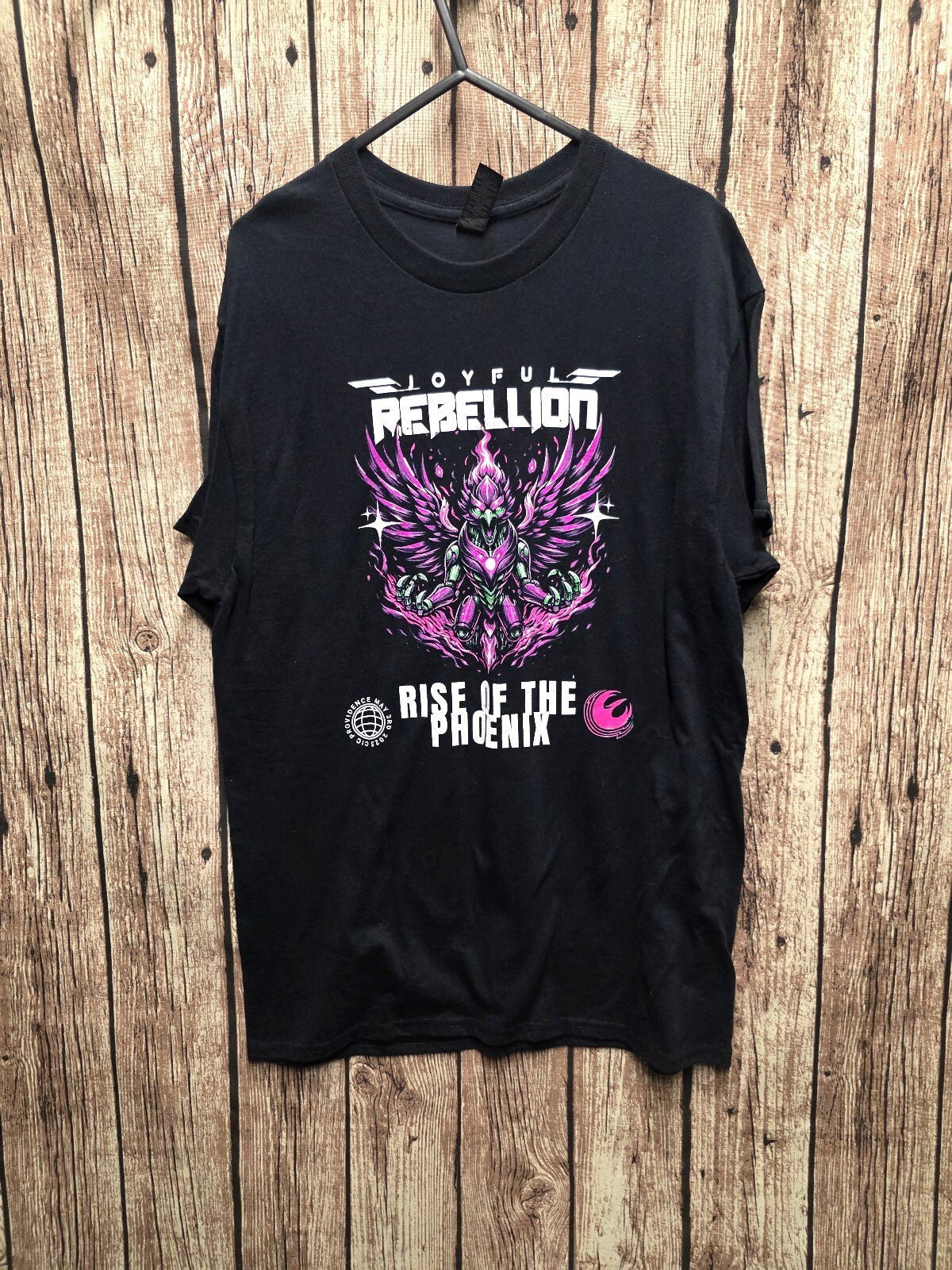 Joyful Rebellion Rise of the Phoenix T Shirt Black M BSCL107