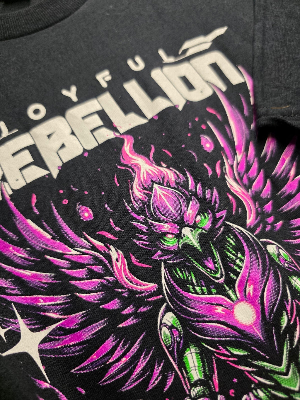Joyful Rebellion Rise of the Phoenix T Shirt Black M BSCL107