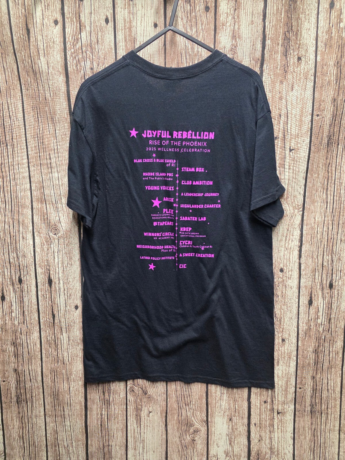 Joyful Rebellion Rise of the Phoenix T Shirt Black M BSCL107