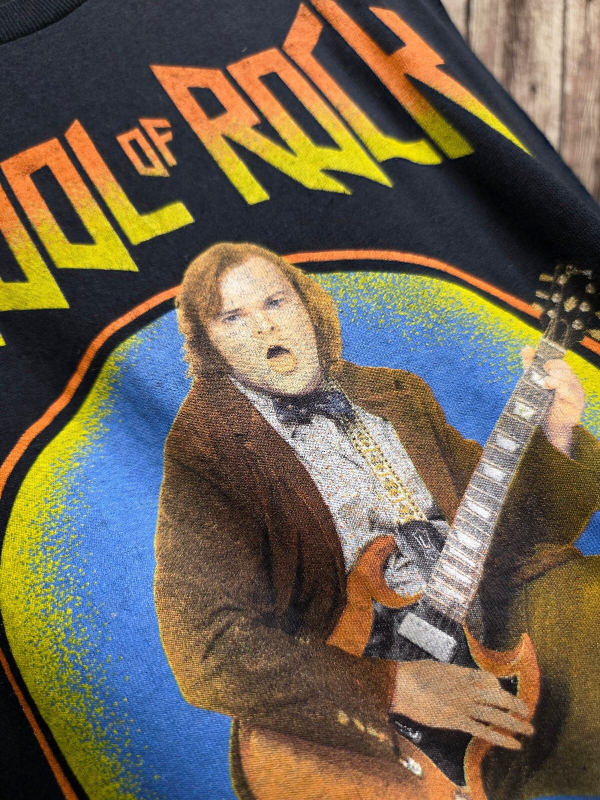 School of Rock Graphic T Shirt Black S BSCL110