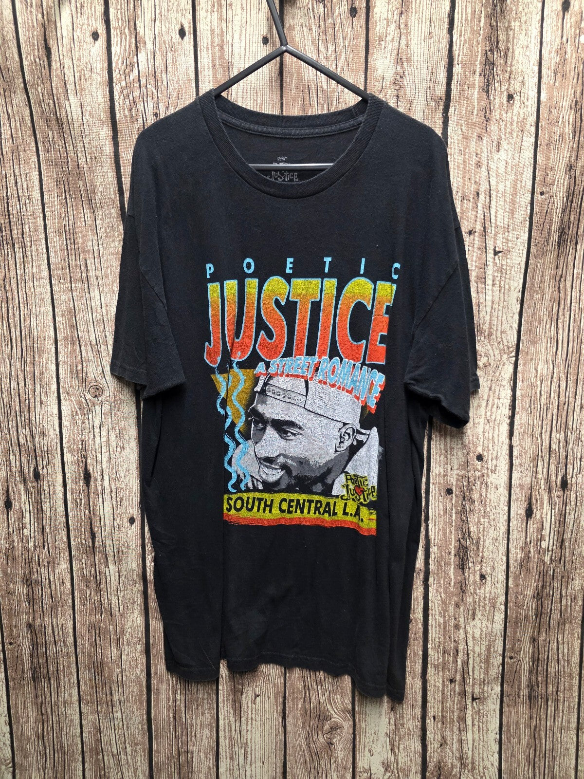 Poetic Justice Street Romance T Shirt Black L BSCL111