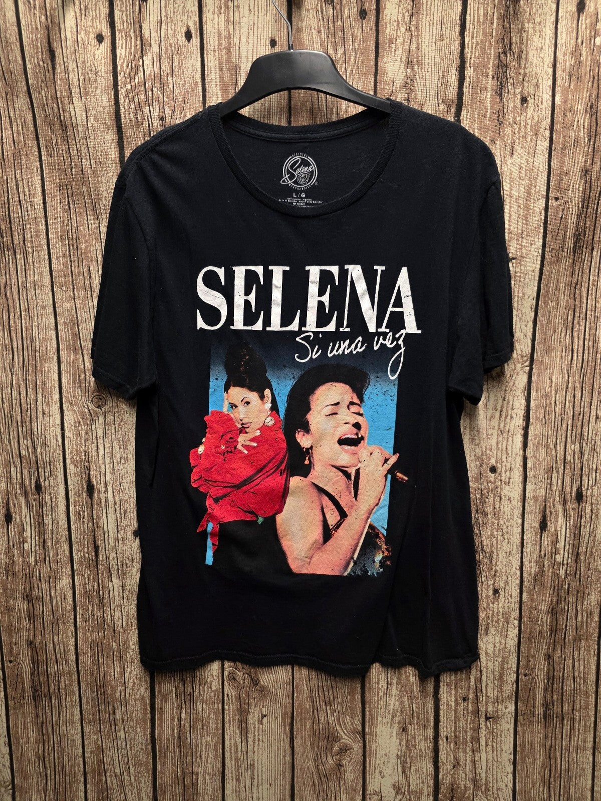 Selena Si Una Vez T Shirt Black L BSCL114