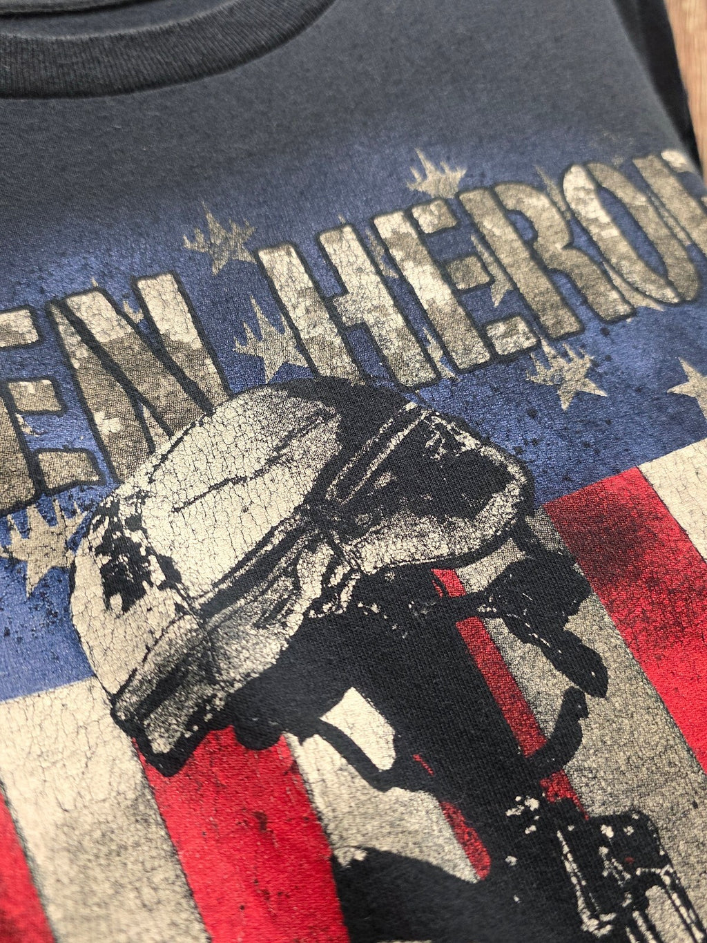 Fallen Heroes Graphic T Shirt Black BSCL115