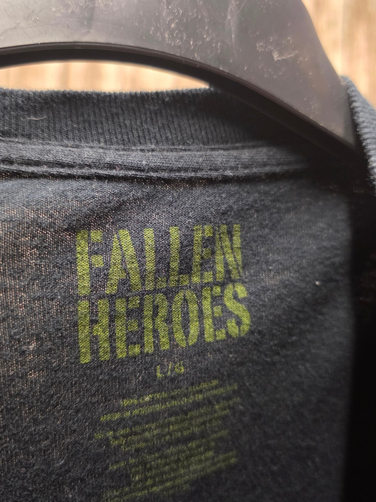 Fallen Heroes Graphic T Shirt Black BSCL115
