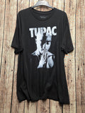 2Pac Portrait Graphic T Shirt Black XL BSCL118