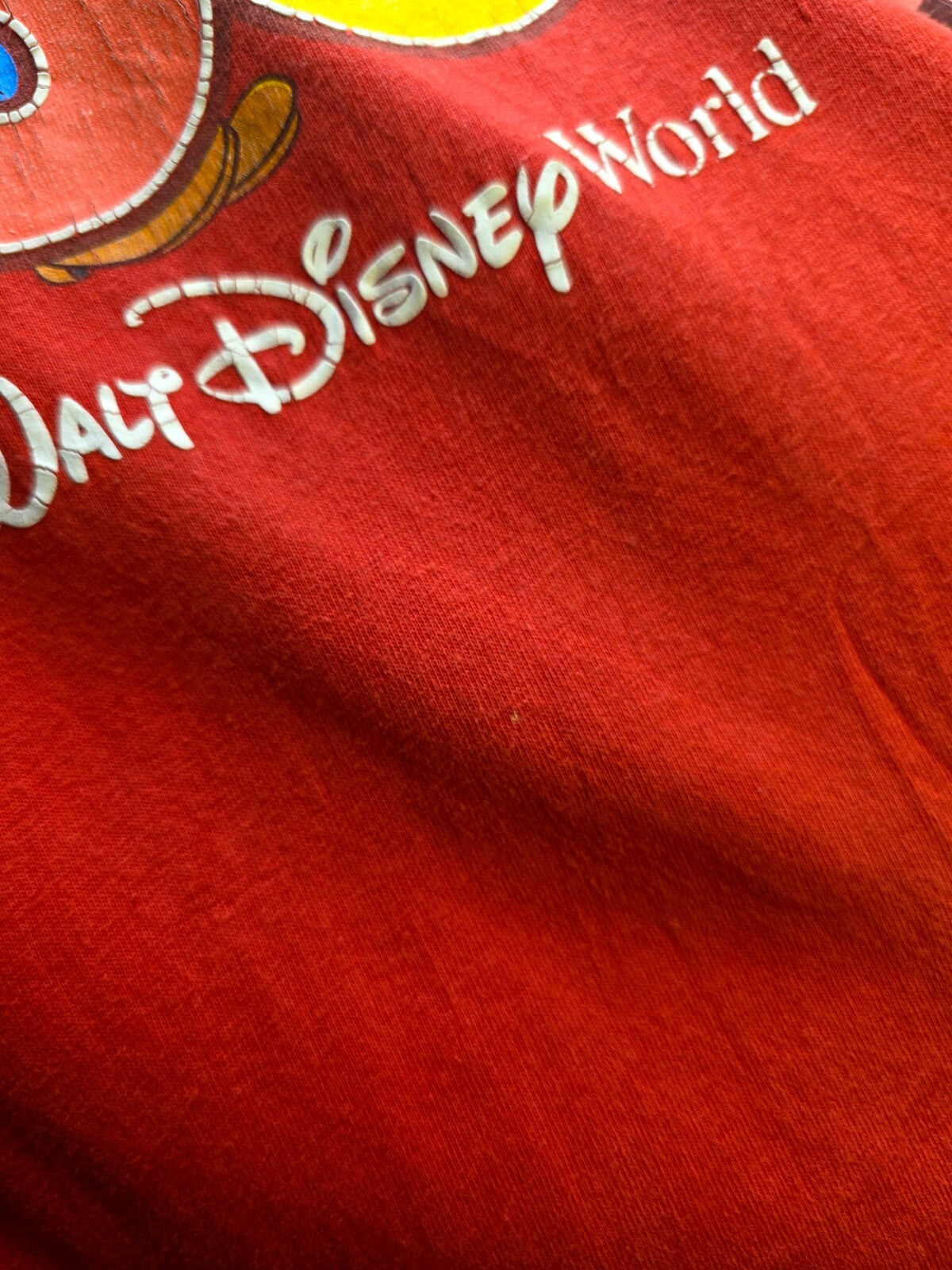 Walt Disney World 2003 Graphic T Shirt Red MX703