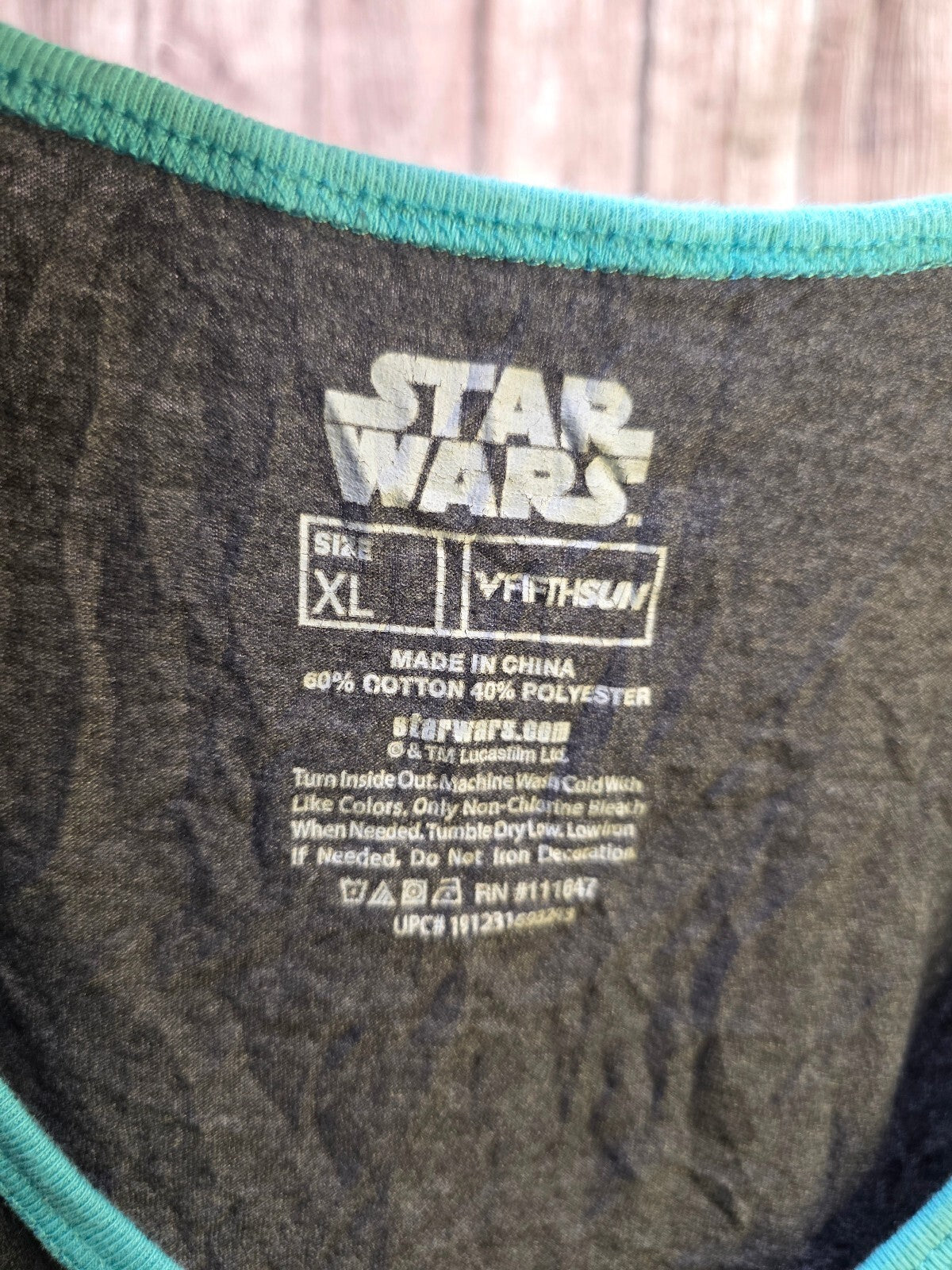 Star Wars I Know Han Solo Tank Top Black Turquoise XL MX704