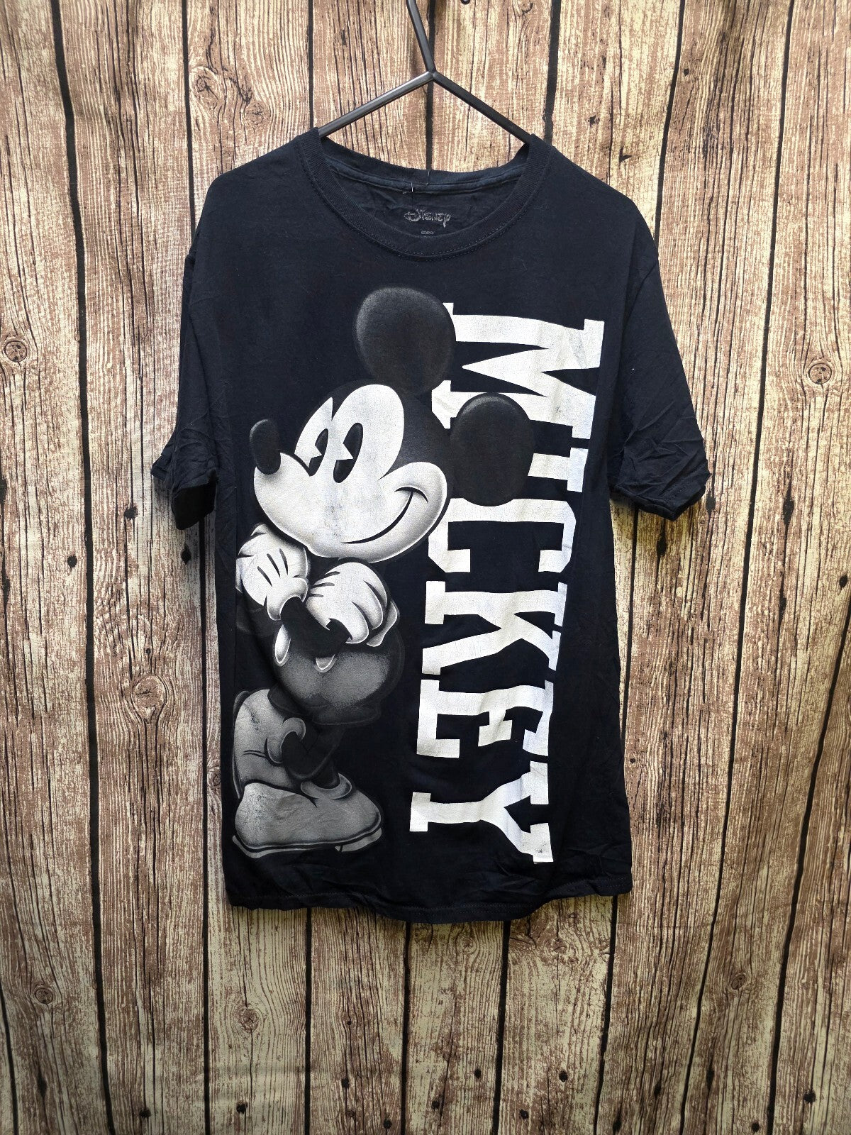 Disney Mickey Mouse Graphic T Shirt Black MX712