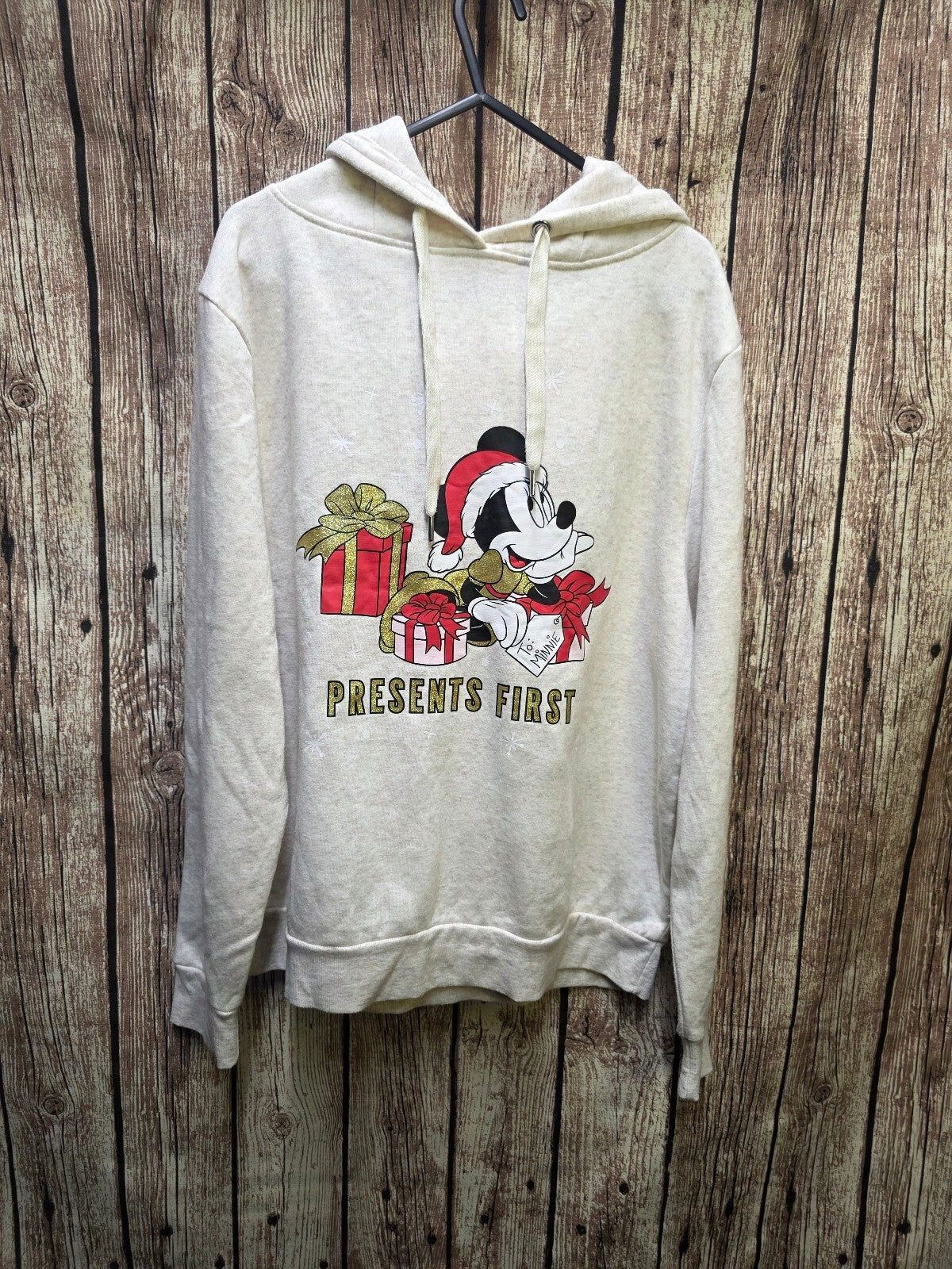 Disney Mickey Mouse Presents First Hoodie Cream MX719