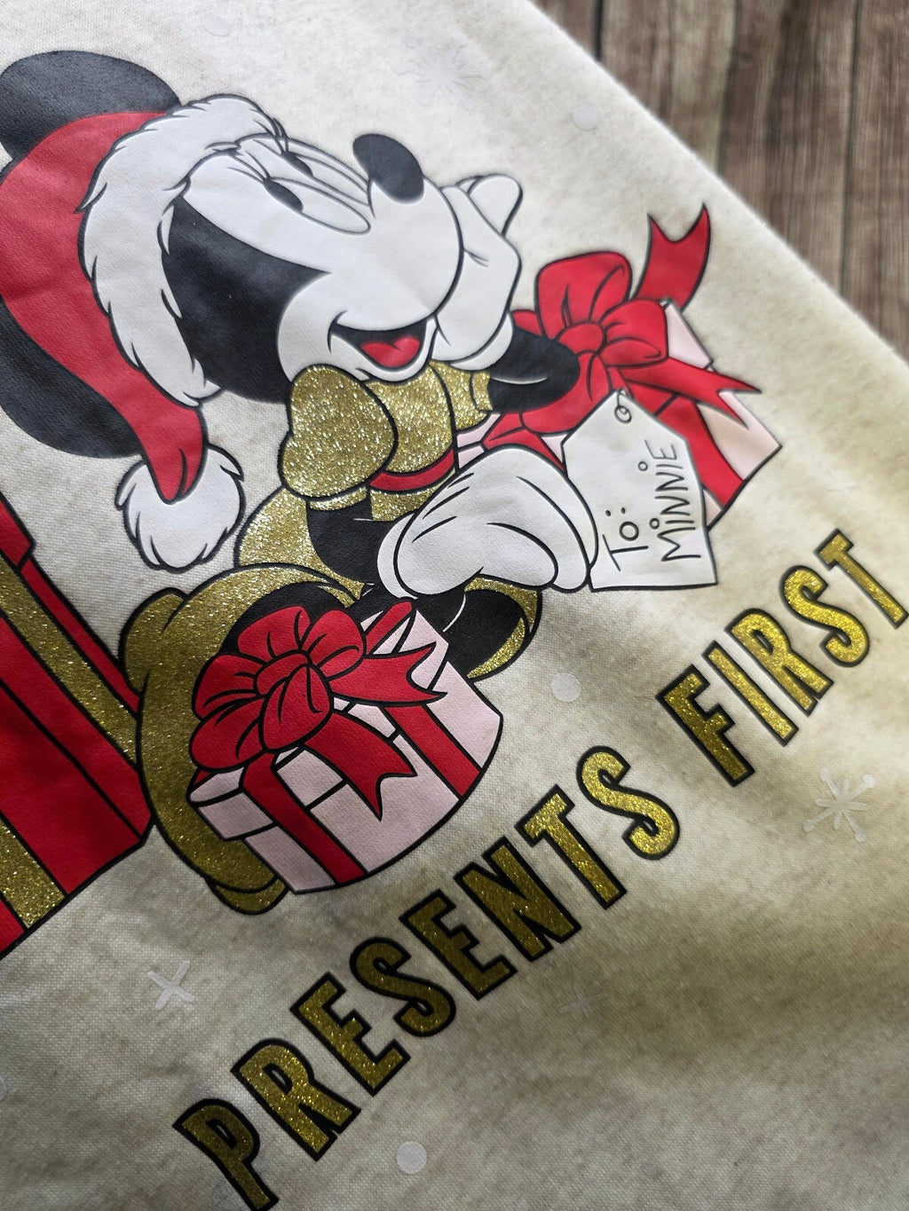 Disney Mickey Mouse Presents First Hoodie Cream MX719