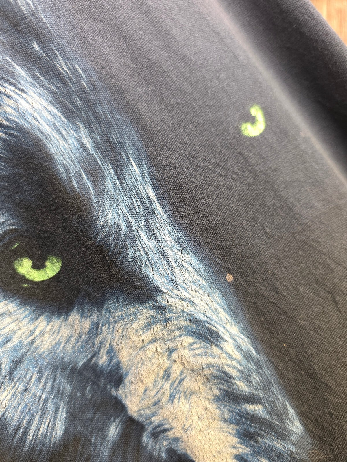 Wolf Graphic T Shirt Black MX720