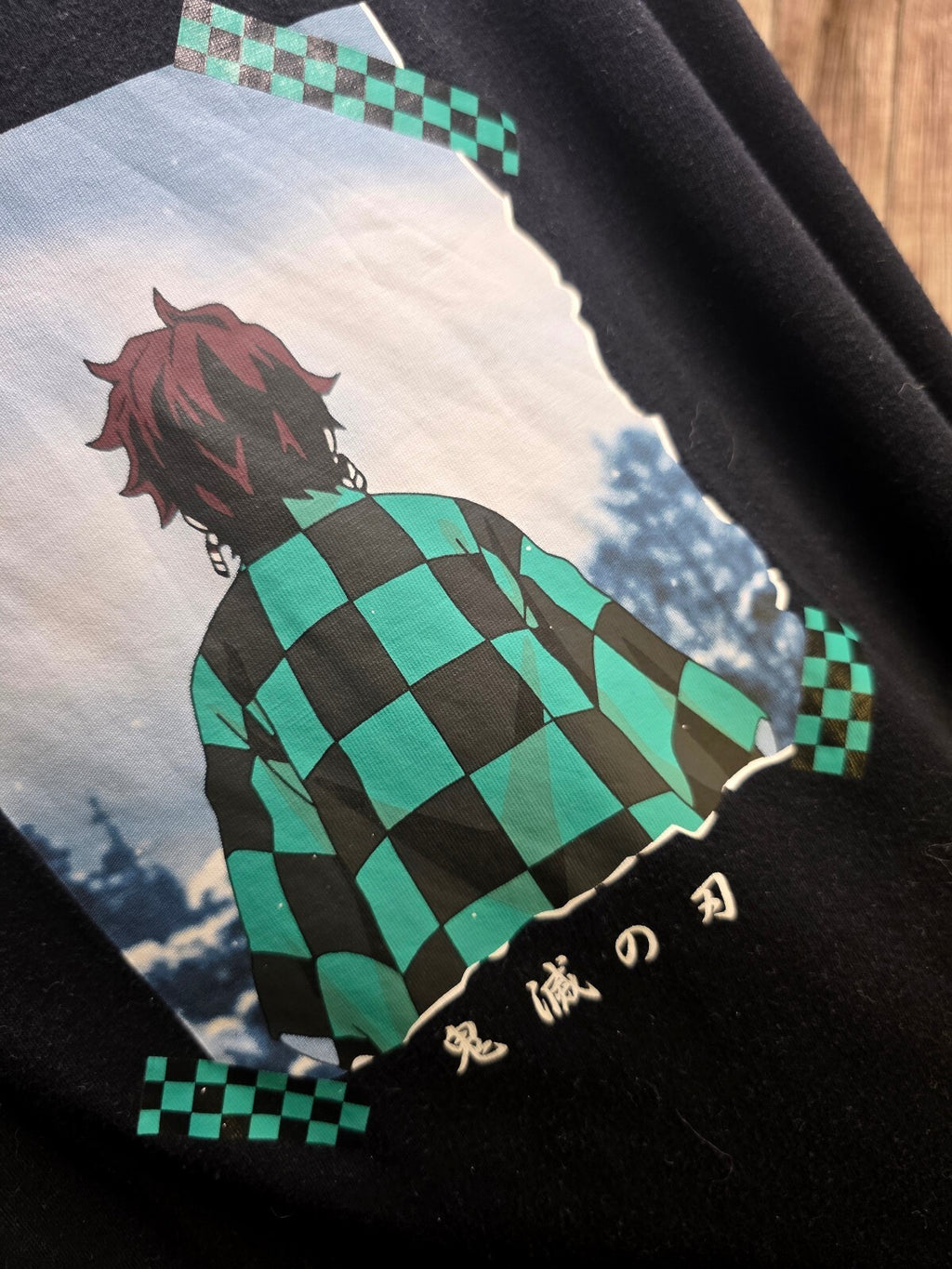 Uniqlo Demon Slayer Graphic T Shirt Black MX723