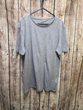 M&S Slim Fit Cotton T Shirt Grey Medium MX725