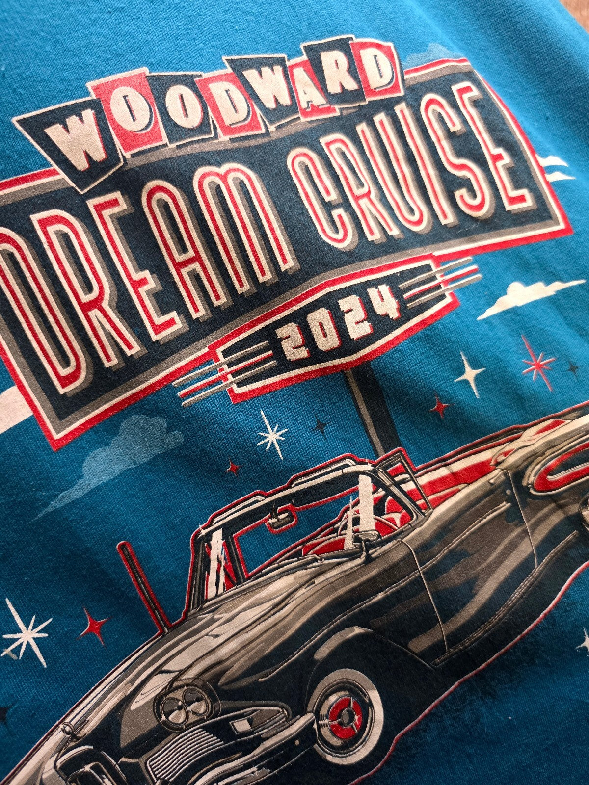 Woodward Dream Cruise 2024 T Shirt Blue MX727