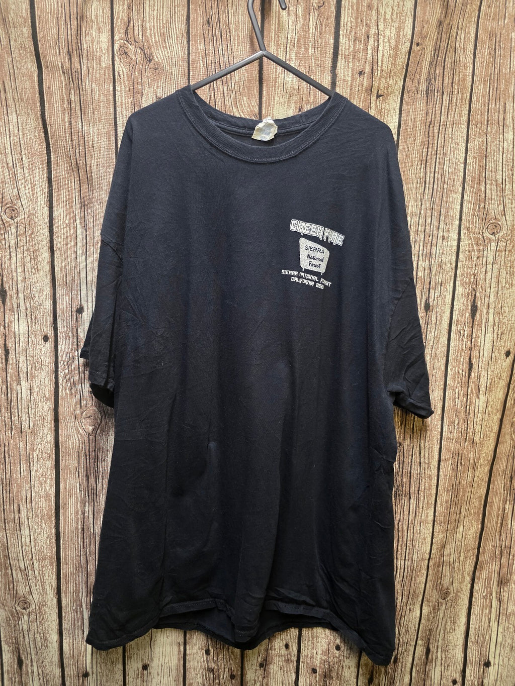 Creek Fire Sierra National Forest T Shirt Black 2XL MX734