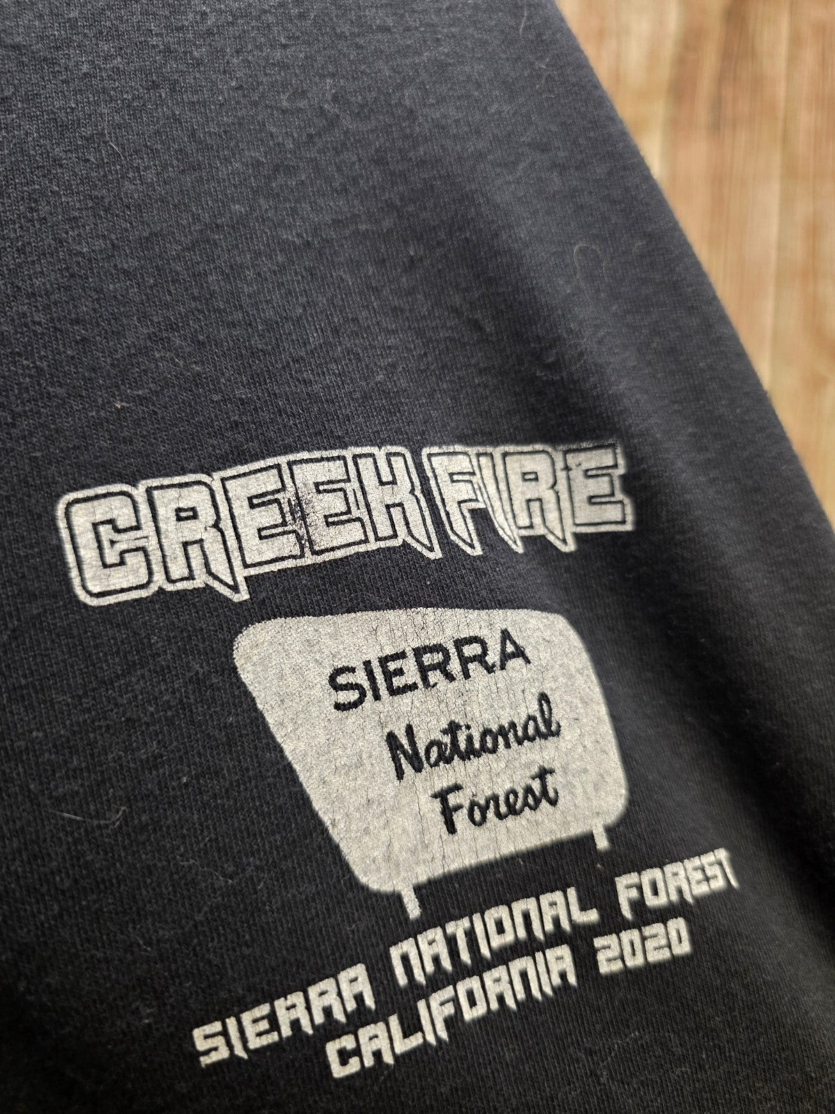 Creek Fire Sierra National Forest T Shirt Black 2XL MX734