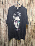 John Lennon Imagine Graphic T Shirt Charcoal MX735