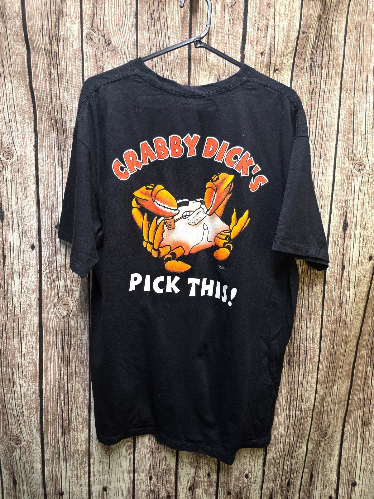 Crabby Dick's Pick This Graphic T Shirt Black XL MX741