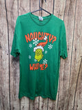 Dr Seuss Grinch Naughty Who Me T Shirt Green MX747