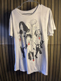 Anime Graphic T-Shirt My Hero Academia Characters White Large