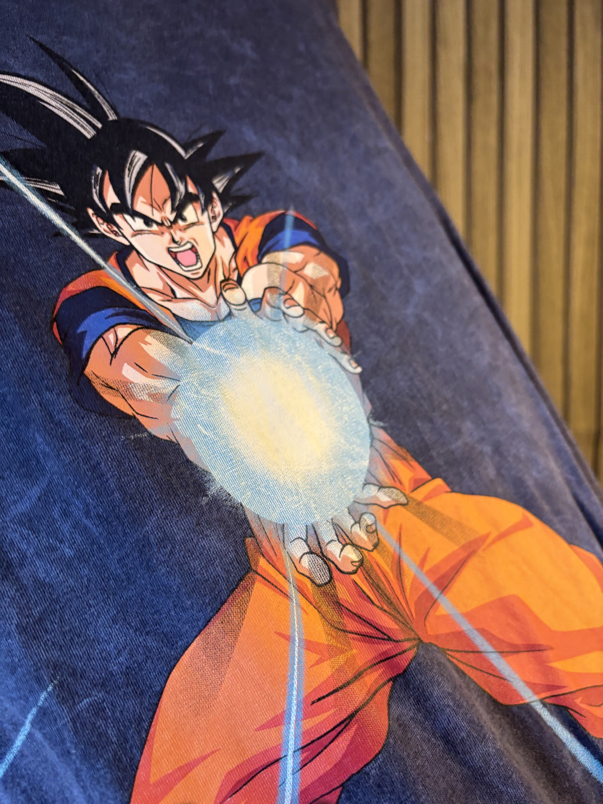 Dragon Ball Super Goku Energy Blast Graphic T-Shirt Navy Blue 2XL
