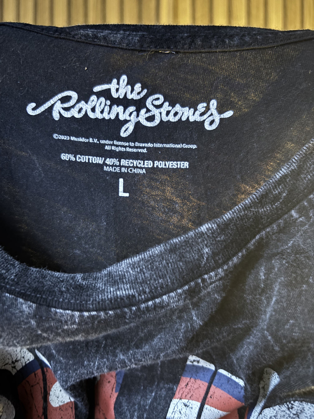 The Rolling Stones Hyde Park 1969 Graphic T-Shirt Black Large