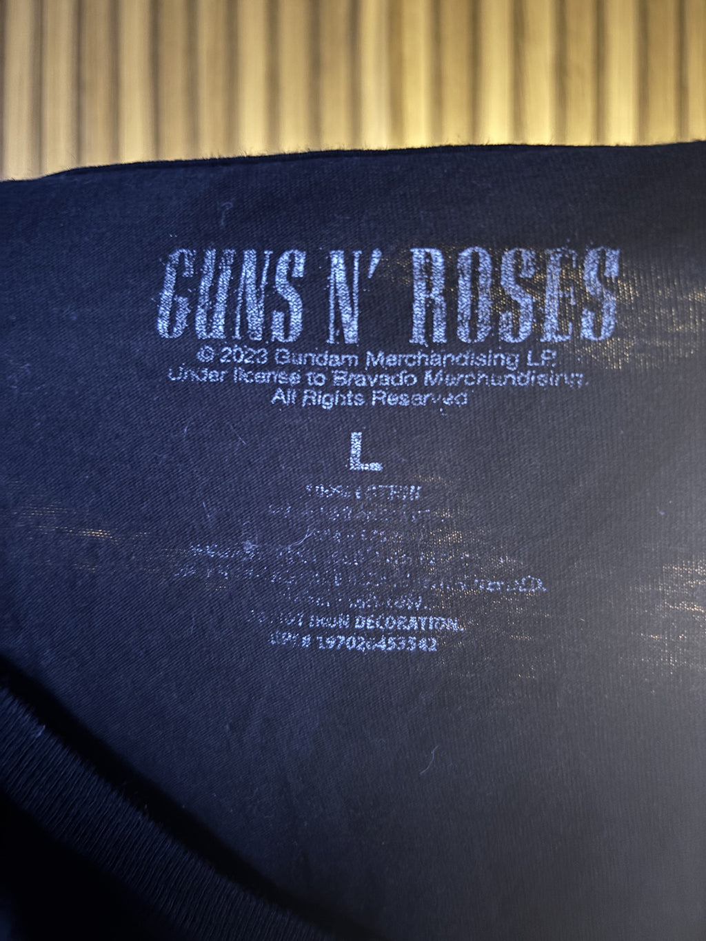 Guns N' Roses Band Logo Black T-Shirt Large
