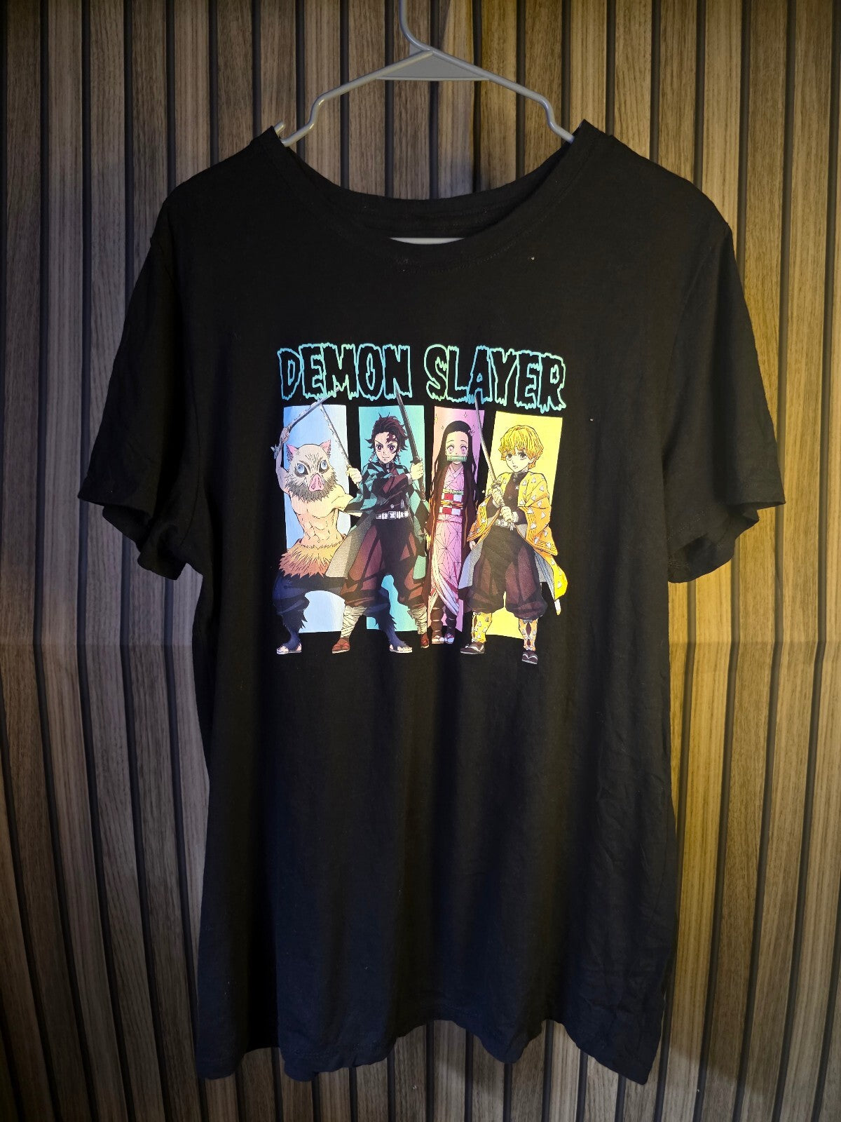 Demon Slayer Anime Graphic T-Shirt Black XXL