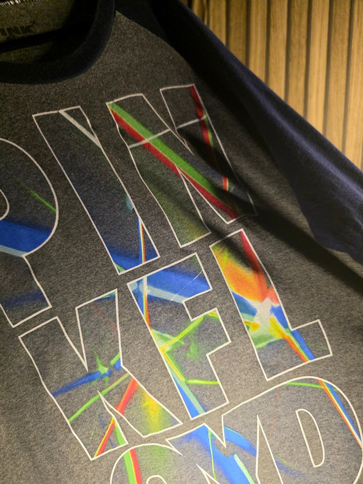 Pink Floyd Long Sleeve T-Shirt Multicolour Graphic Navy Grey Size XL