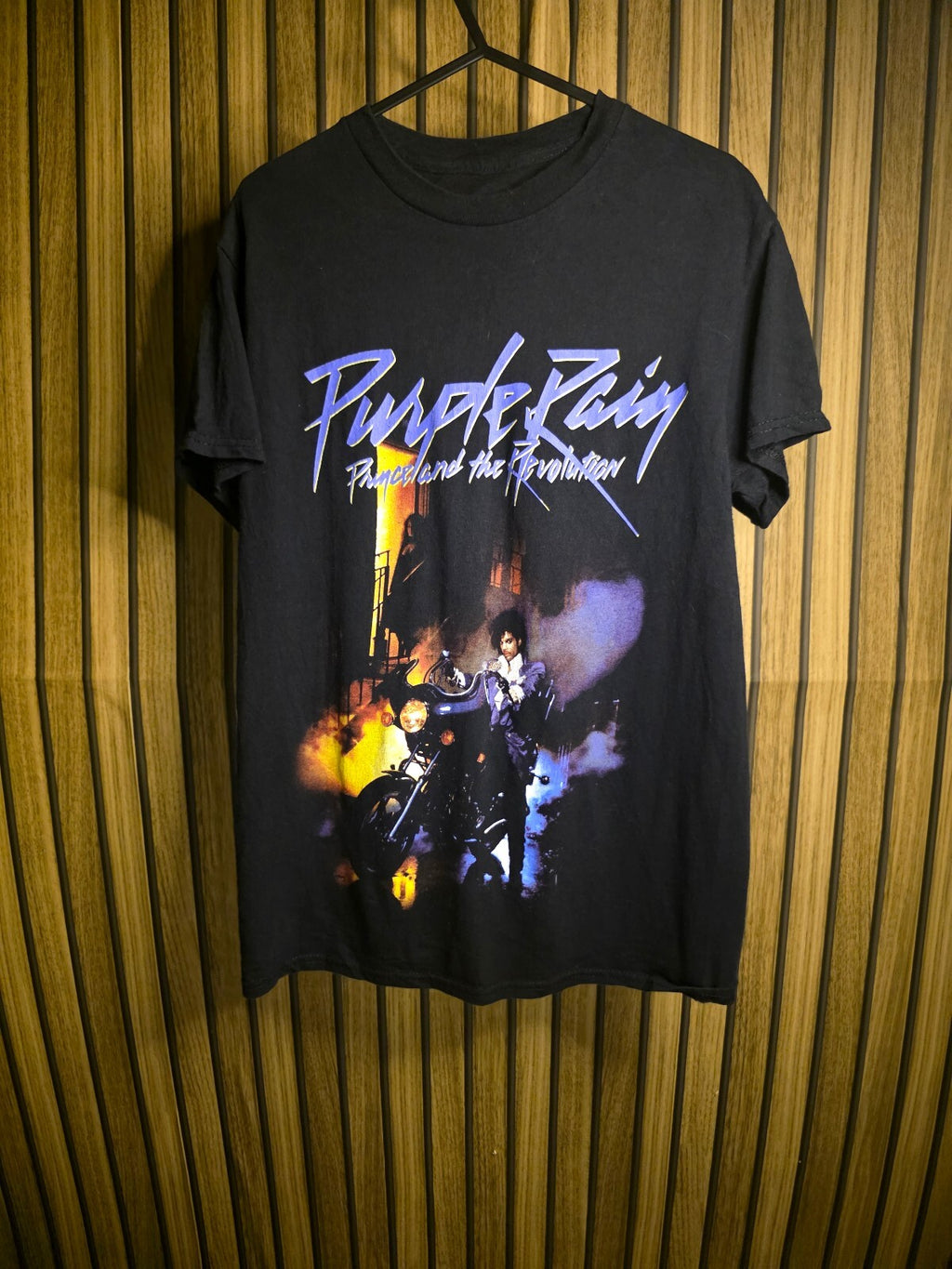 Prince Purple Rain Graphic T-Shirt Black XS