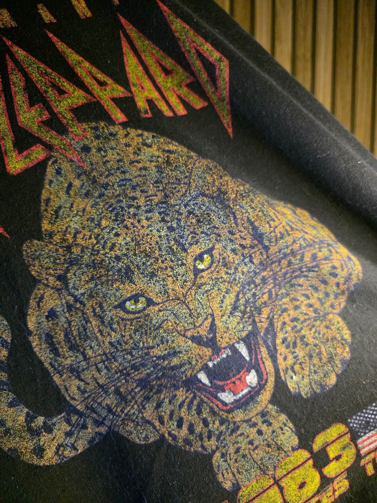 Def Leppard Pyromania Tour Sweatshirt Black Vintage 1983 Size L