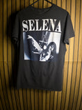 Selena Graphic T-Shirt Black Size S/M Vintage Style