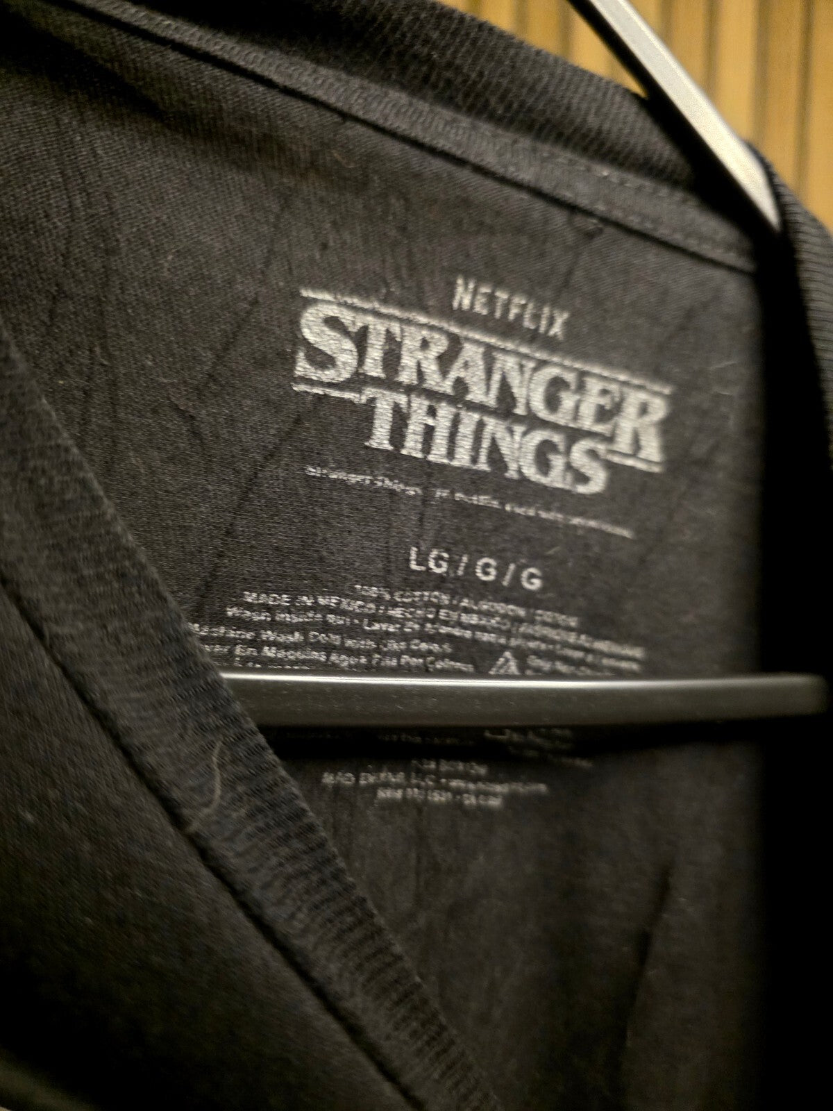 Netflix Stranger Things Eddie Munson Graphic T-Shirt Black Large