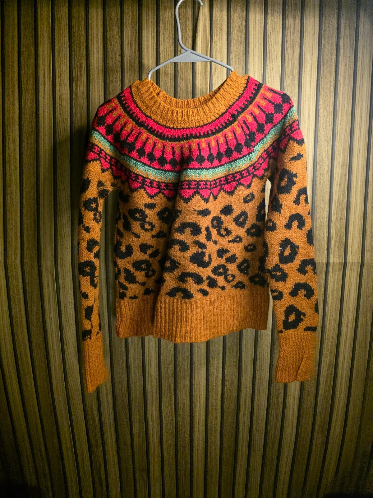 Scotch & Soda Pullover Sweater Orange Multi Size 2