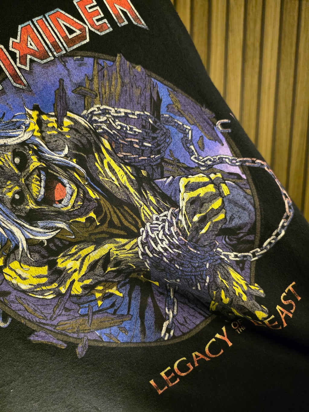 Iron Maiden Legacy of the Beast Black Graphic T-Shirt Size S