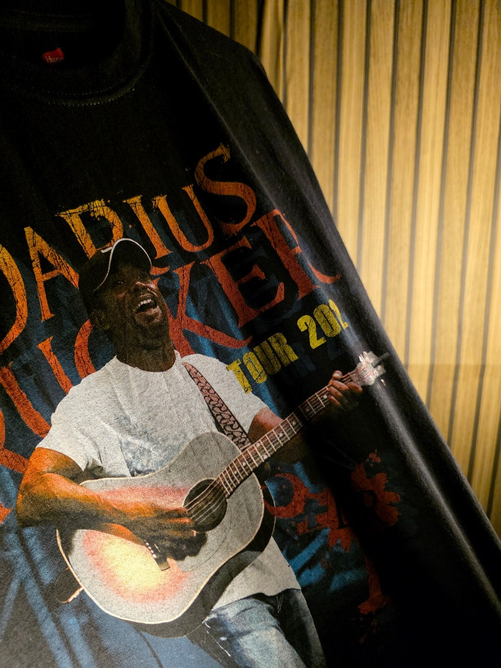 Darius Rucker Tour 2012 Black Graphic T-Shirt Size S