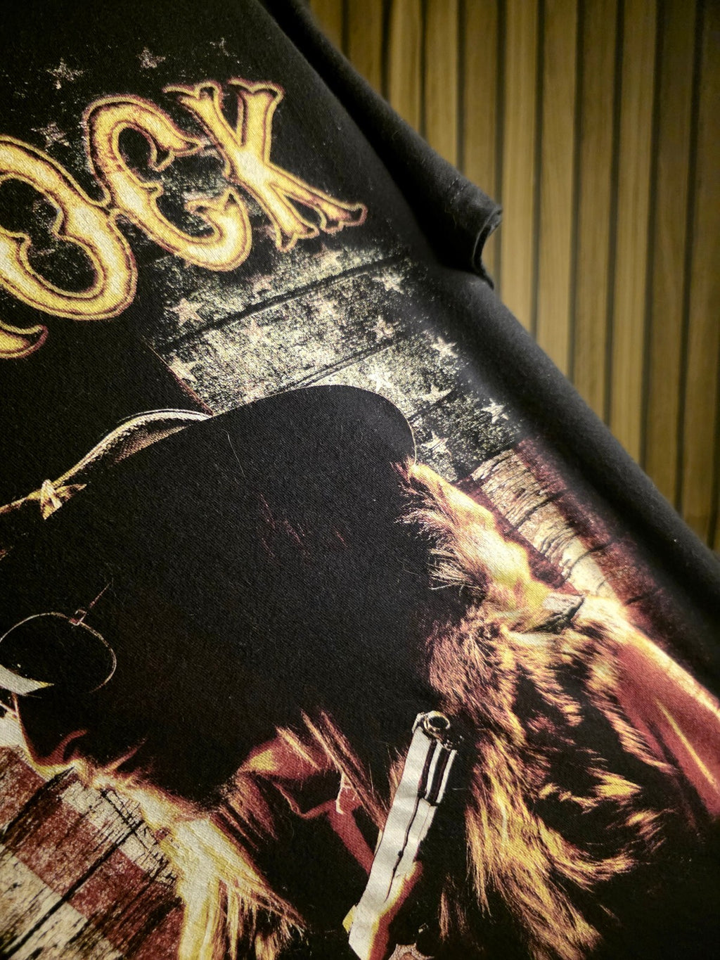 Kid Rock First Kiss Cheap Date Tour 2017 Black Cotton T-Shirt Medium