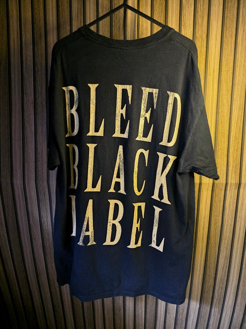 Bleed Black Label Guitar Graphic Black T-Shirt Large Gildan