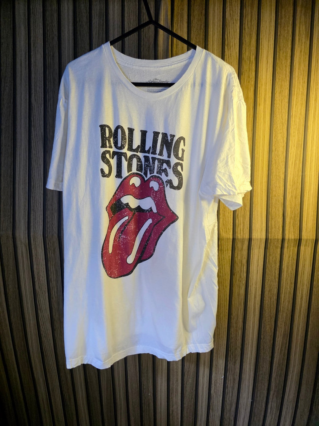 The Rolling Stones White Tongue Logo T-Shirt M
