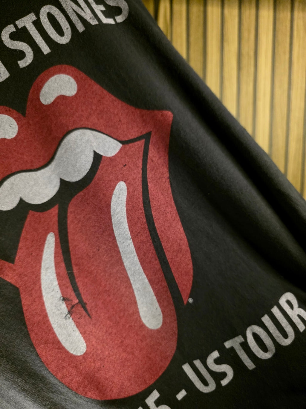 The Rolling Stones 1975 US Tour Graphic T-Shirt Black XS