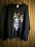 Gildan Biggie Smalls Crown Graphic Sweatshirt Black Medium