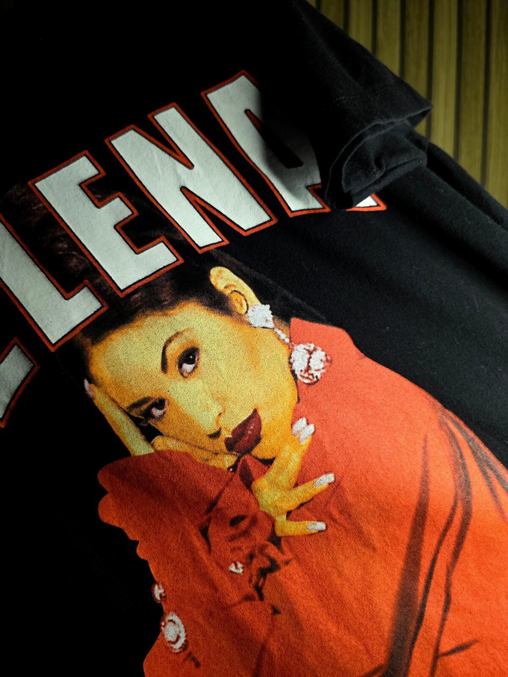 Selena Graphic T-Shirt Black Size S Cotton