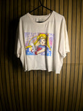 Sailor Moon Graphic T-Shirt White Large Cotton