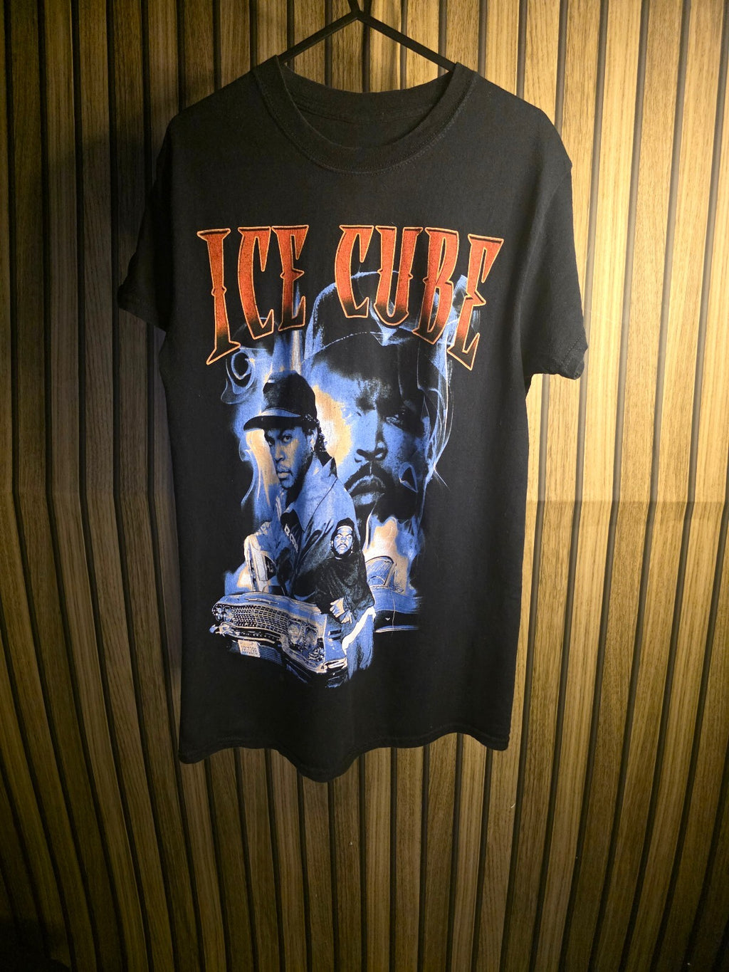 Ice Cube Graphic T-Shirt Black Vintage Style Small